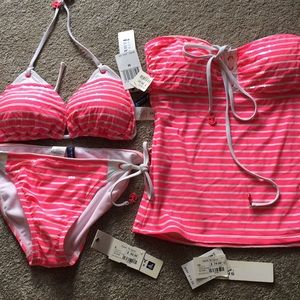 NWT Sperry 3 piece tankini bikini XS-M